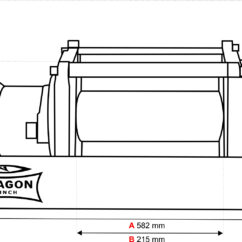 Wyciągarka DWHI 12000 HD ze sterowaniem + płyta mont. HIDRA