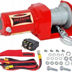 Wyciągarka elektryczna Atv 2000LBS DRAGON + pilot do pługa