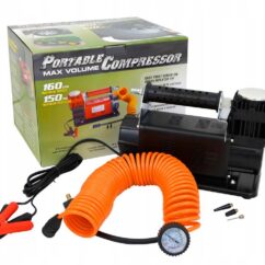 KOMPRESOR DWUTŁOKOWY 12V OFF-ROAD 160L/min wąż 7m