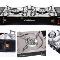 KUCHENKA TURYSTYCZNA GAZOWA PRZENOŚNA DWUPALNIKOWA NA BUTLE KARTUSZ GAZ