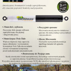 AMORTYZATOR KIEROWNICY NISSAN PATROL Y61 OD 2001 NISSAN PATROL Y61 OD 2001, WYMIARY: 550-345;