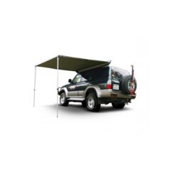 Zadaszenie o szerokości 2m mocowane do boku bagażnika dachowego.